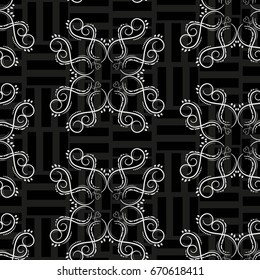 Endless abstract pattern. Background texture.  Vector illustration.