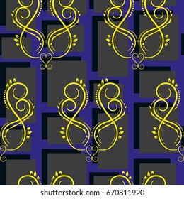 Endless abstract pattern. Background texture.  Vector illustration.