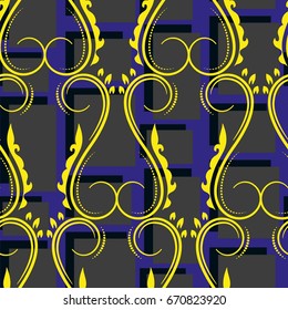 Endless abstract pattern. Background texture.  Vector illustration.