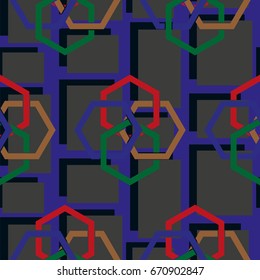 Endless abstract pattern. Background texture.  Vector illustration.