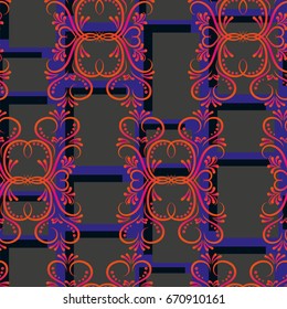 Endless abstract pattern. Background texture.  Vector illustration.