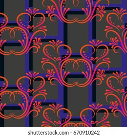 Endless abstract pattern. Background texture.  Vector illustration.