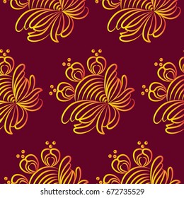 Endless abstract pattern. Background texture.  Vector illustration.