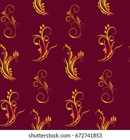 Endless abstract pattern. Background texture.  Vector illustration.