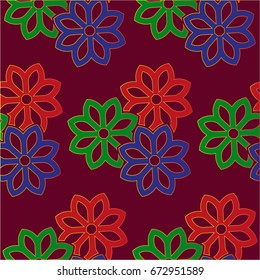 Endless abstract pattern. Background texture.  Vector illustration.