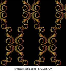 Endless abstract pattern. Background texture.  Vector illustration.