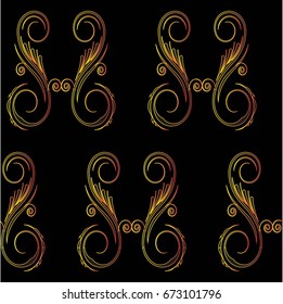 Endless abstract pattern. Background texture.  Vector illustration.