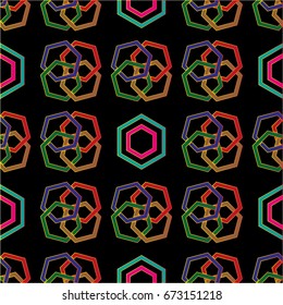 Endless abstract pattern. Background texture.  Vector illustration.