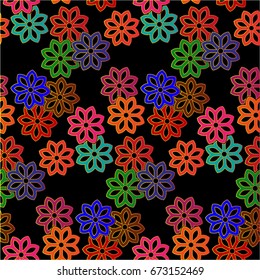 Endless abstract pattern. Background texture.  Vector illustration.