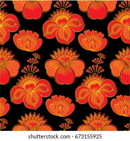 Endless abstract pattern. Background texture.  Vector illustration.