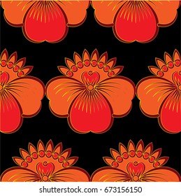 Endless abstract pattern. Background texture.  Vector illustration.