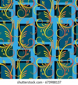 Endless abstract pattern. Background texture.  Vector illustration.
