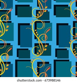 Endless abstract pattern. Background texture.  Vector illustration.