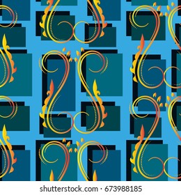 Endless abstract pattern. Background texture.  Vector illustration.