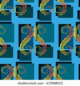 Endless abstract pattern. Background texture.  Vector illustration.