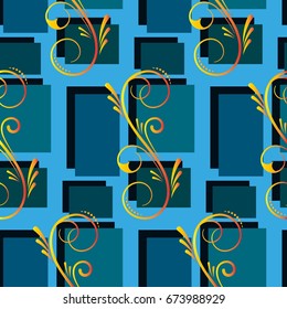Endless abstract pattern. Background texture.  Vector illustration.
