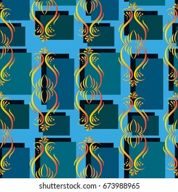 Endless abstract pattern. Background texture.  Vector illustration.