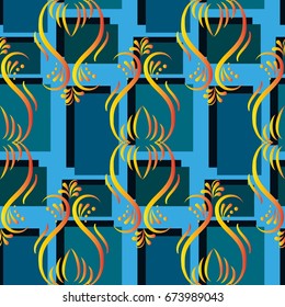 Endless abstract pattern. Background texture.  Vector illustration.