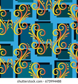 Endless abstract pattern. Background texture.  Vector illustration.