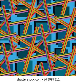 Endless abstract pattern. Background texture.  Vector illustration.