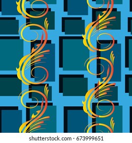 Endless abstract pattern. Background texture.  Vector illustration.