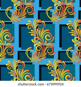 Endless abstract pattern. Background texture.  Vector illustration.