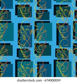 Endless abstract pattern. Background texture.  Vector illustration.