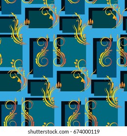 Endless abstract pattern. Background texture.  Vector illustration.