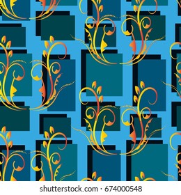 Endless abstract pattern. Background texture.  Vector illustration.
