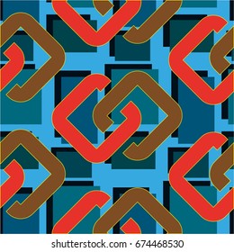 Endless abstract pattern. Background texture.  Vector illustration.