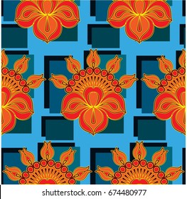 Endless abstract pattern. Background texture.  Vector illustration.