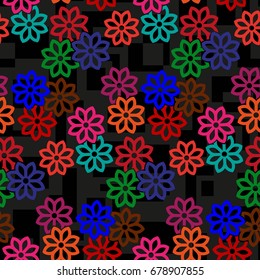 Endless abstract pattern. Background texture.  Vector illustration.