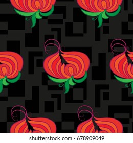 Endless abstract pattern. Background texture.  Vector illustration.