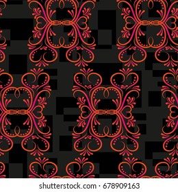 Endless abstract pattern. Background texture.  Vector illustration.