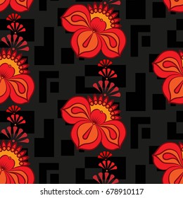 Endless abstract pattern. Background texture.  Vector illustration.