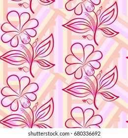 Endless abstract pattern. Background texture.  Vector illustration.
