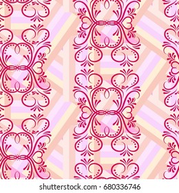 Endless abstract pattern. Background texture.  Vector illustration.