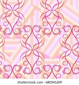 Endless abstract pattern. Background texture.  Vector illustration.