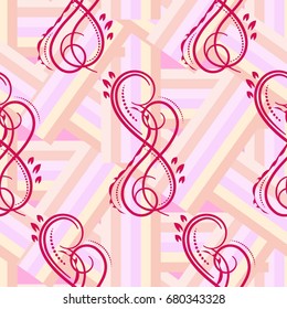 Endless abstract pattern. Background texture.  Vector illustration.