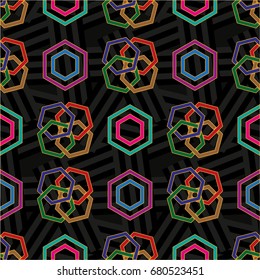 Endless abstract pattern. Background texture.  Vector illustration.