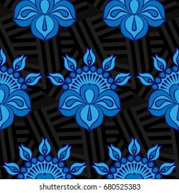 Endless abstract pattern. Background texture.  Vector illustration.