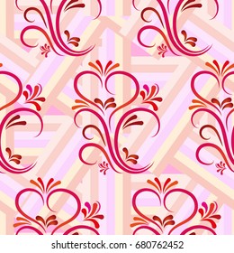 Endless abstract pattern. Background texture.  Vector illustration.