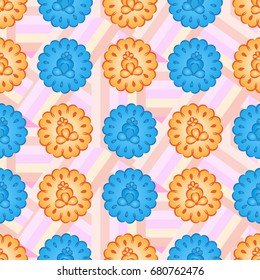 Endless abstract pattern. Background texture.  Vector illustration.