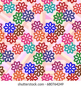 Endless abstract pattern. Background texture.  Vector illustration.