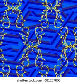 Endless abstract pattern. Background texture.  Vector illustration.