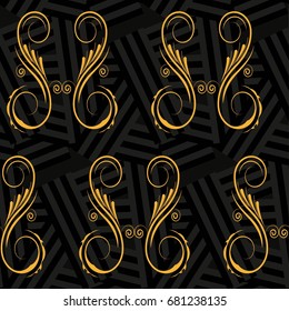 Endless abstract pattern. Background texture.  Vector illustration.