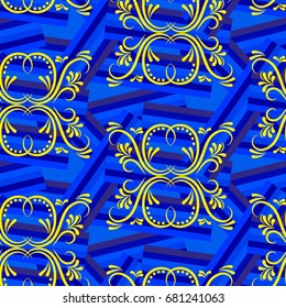 Endless abstract pattern. Background texture.  Vector illustration.