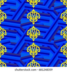 Endless abstract pattern. Background texture.  Vector illustration.