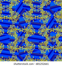 Endless abstract pattern. Background texture.  Vector illustration.