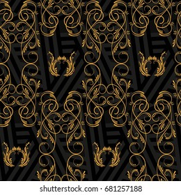 Endless abstract pattern. Background texture.  Vector illustration.